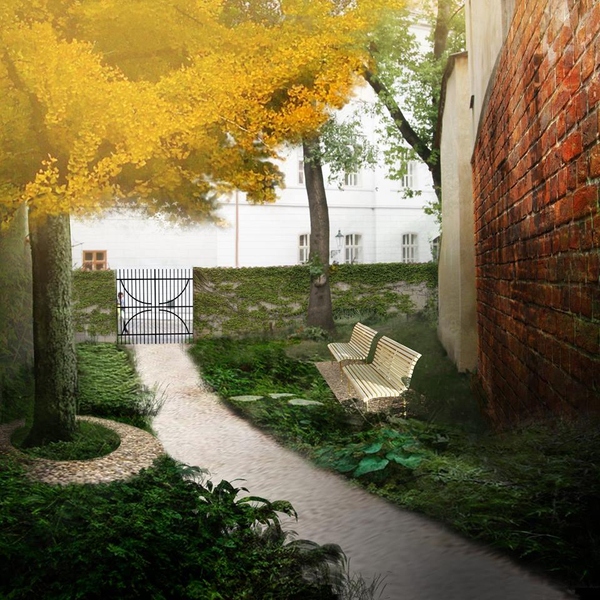 Tajná zahradu uctívačů Ginkga - pražský projekt Richarda Bur