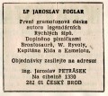 Gramofonov� deska Jaroslav Foglar